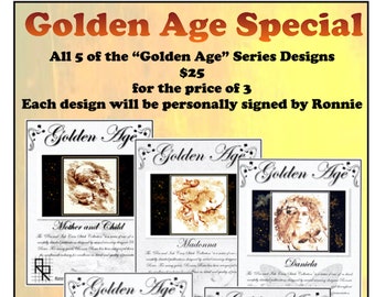 The "Golden Age Series" - All 5 Designs for the cost of 3 - All signed by Ronnie Rowe