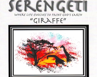 Giraffe "Serengeti Series" - With his long neck, the Serengeti must seem fantastic to this animal wonder