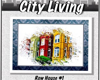 Row House #1-  A prospective of old architecture and color brings vibrance to city living