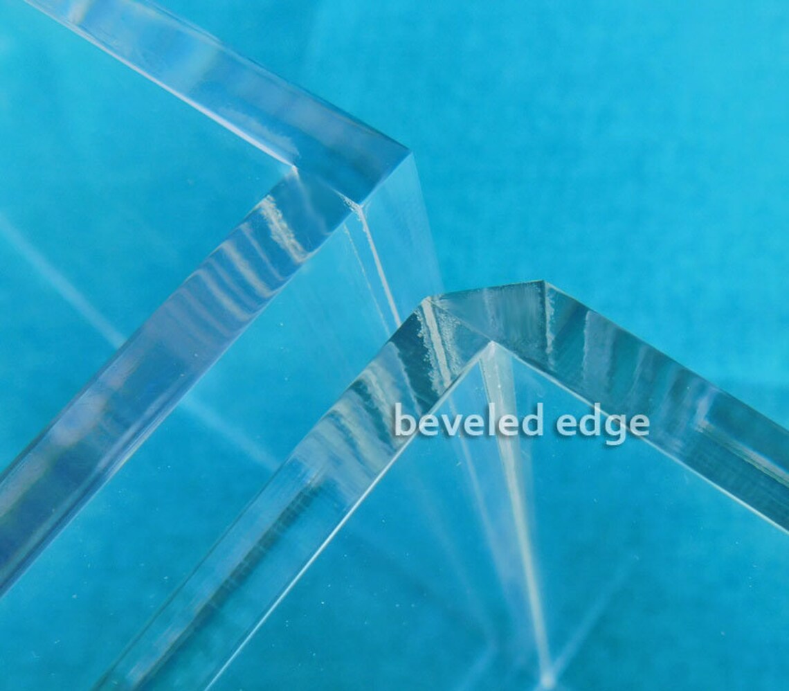 Clear Acrylic Box 1/4 6x6x8.25in Lidless Box Office Etsy