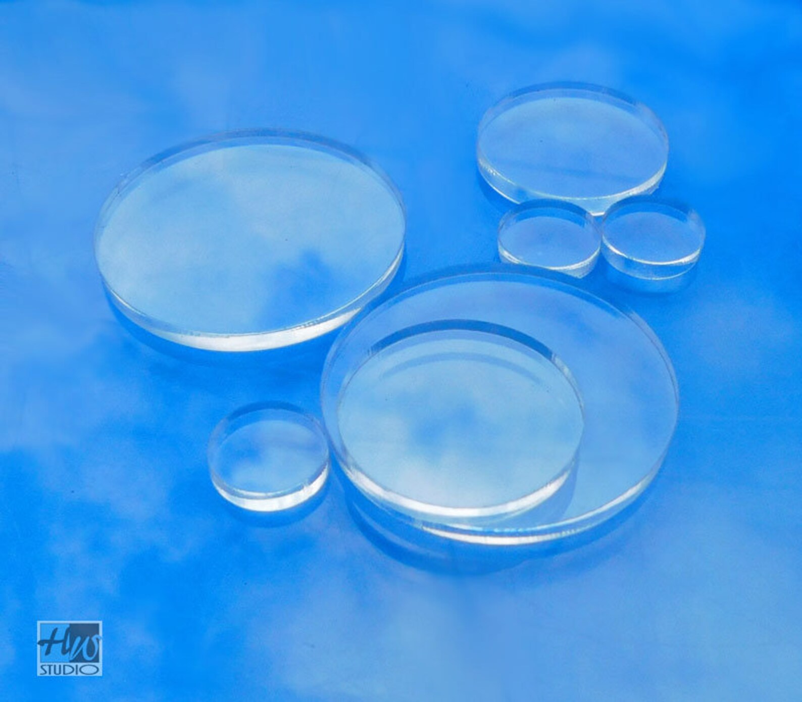 Clear Acrylic 1/8 Circles 50pc Clear Circle Shapes Etsy UK