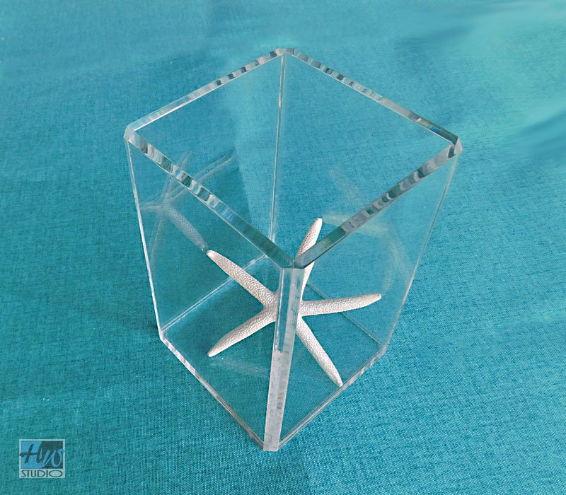 Clear Acrylic Box 1/4 6x6x8.25in Lidless Box Office Etsy