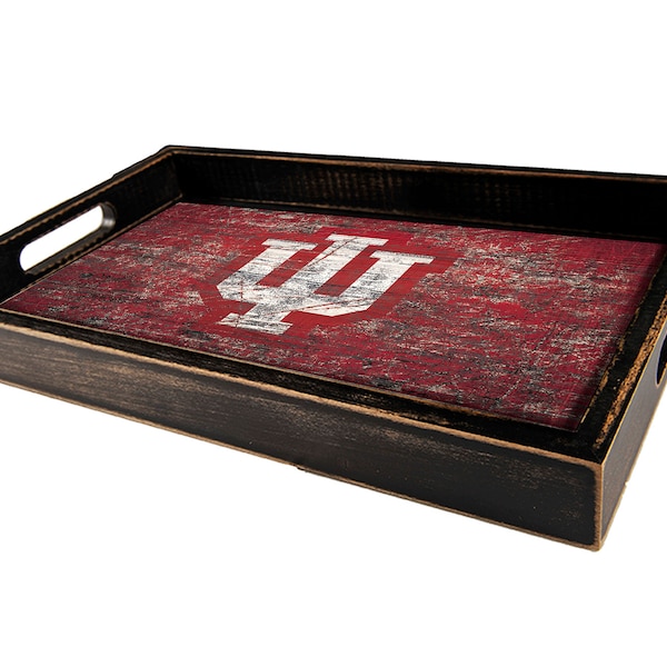 Indiana Hoosiers DISTRESSED Look Serving Tray