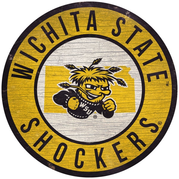 Wichita State Shockers 12 Inch or 24 Inch Round Sign