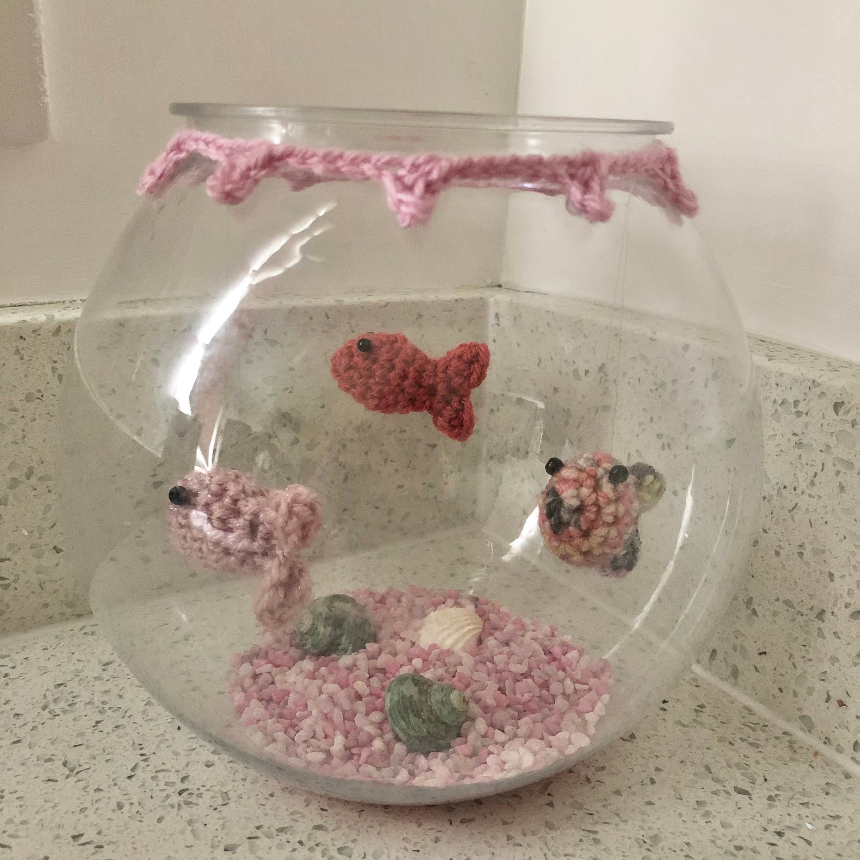 Goldfish bowl hand crocheted Etsy