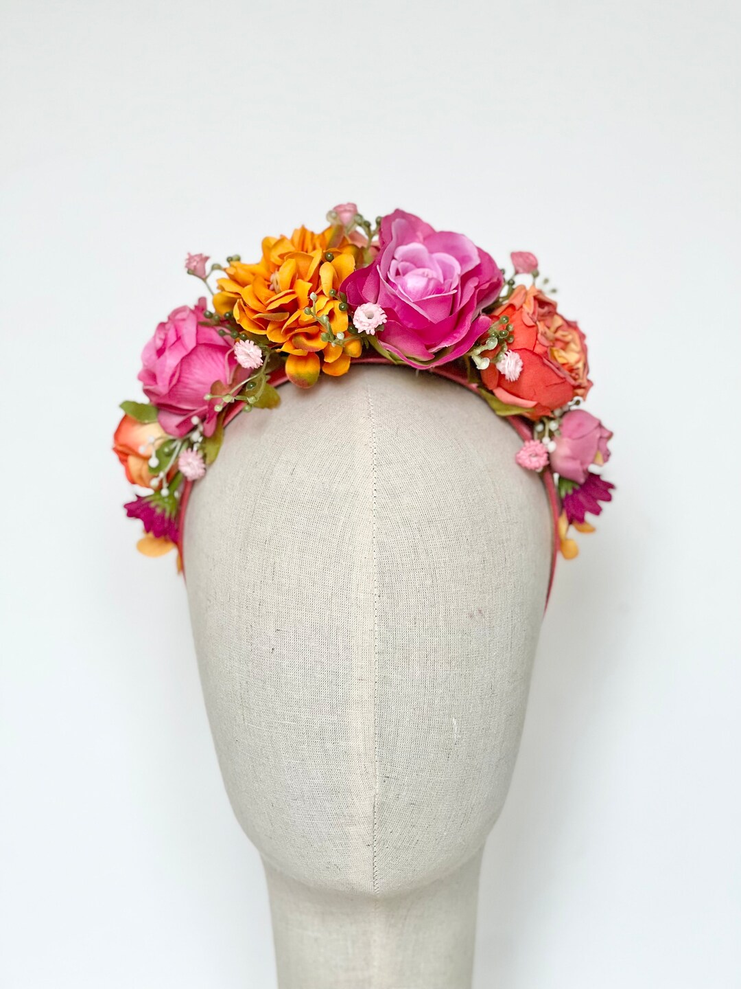 Flower Festival Hair Crown Wrapped With Flower Hairpin main image 1