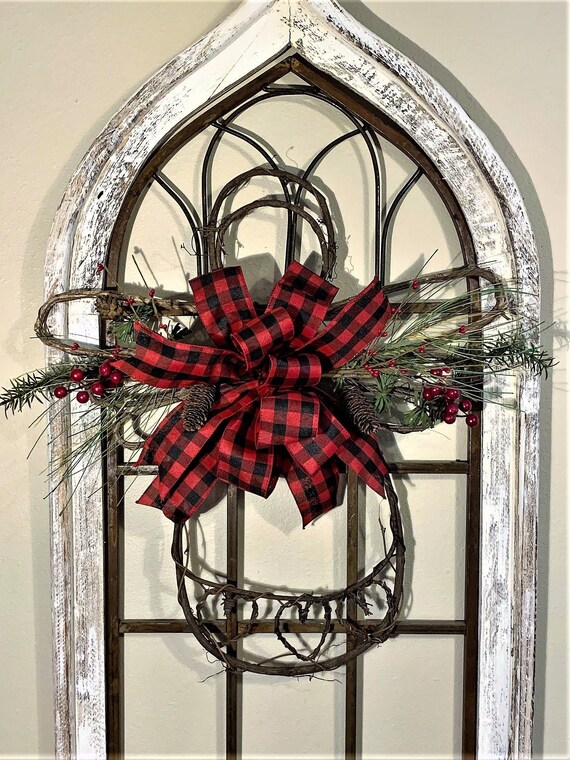 Angel Door Wreath Christmas Decor Rustic Christmas Angel Etsy