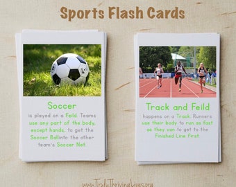 Sports Flash Cards | HOMESCHOOL P.E. (Physical Education)