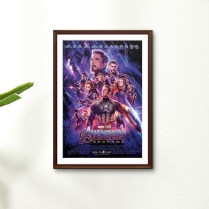 Pôsteres do Filme Avengers End Game 21 Artes em MDF 3mm 28X40cm