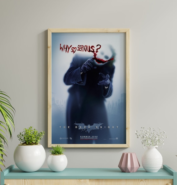 The Dark Knight Joker Movie Poster - Etsy Canada