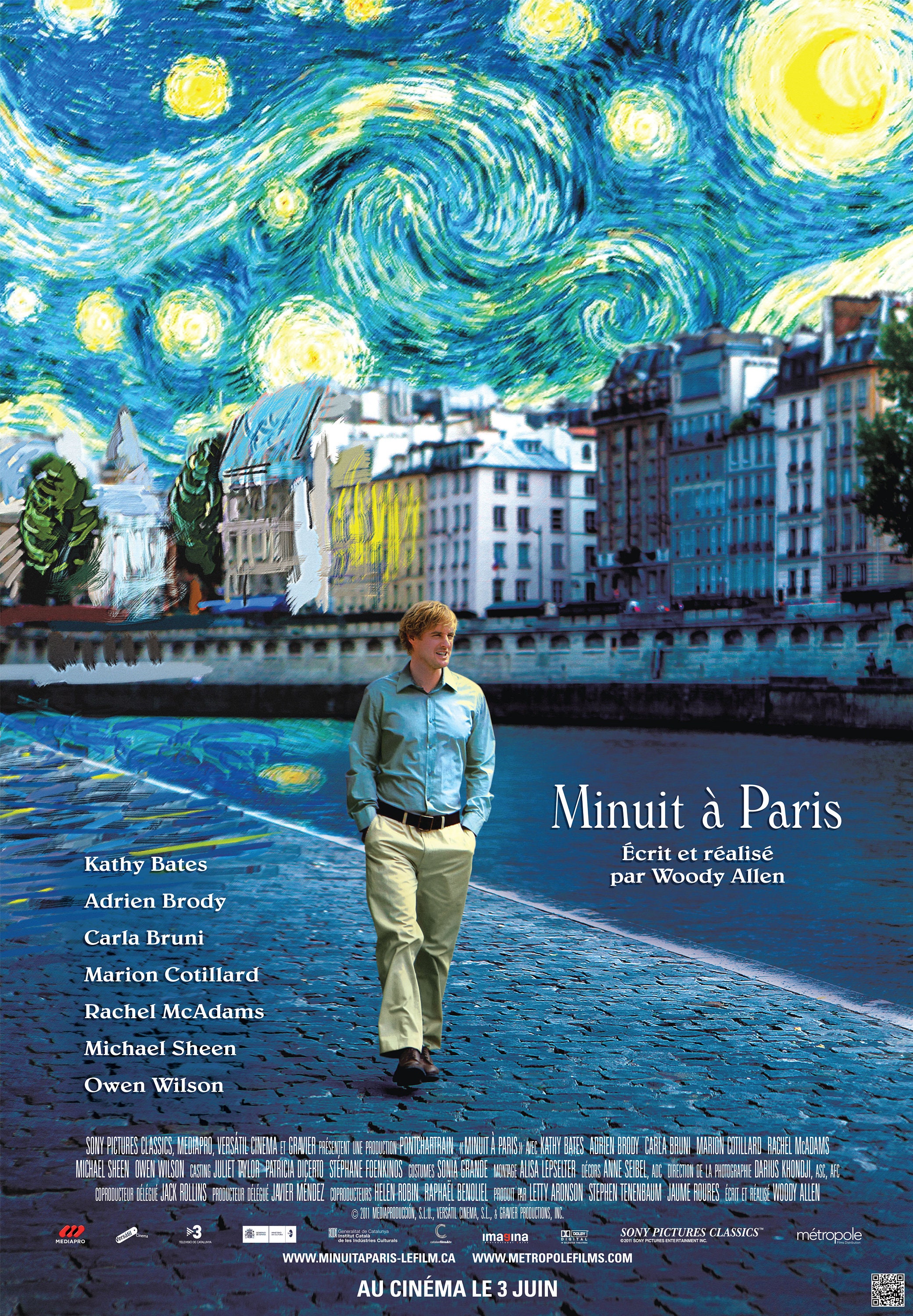 Midnight in Paris Movie Poster (french Version) - Etsy