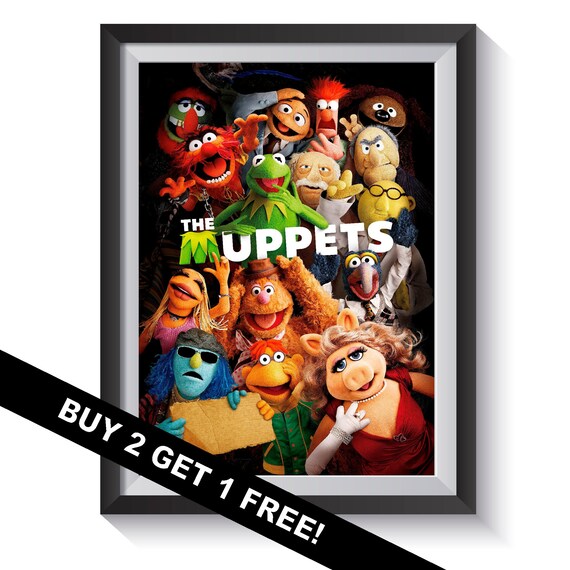Muppets Poster – Funny Characters Cast – New Hot 24x36 – Photo Illustration Art Print