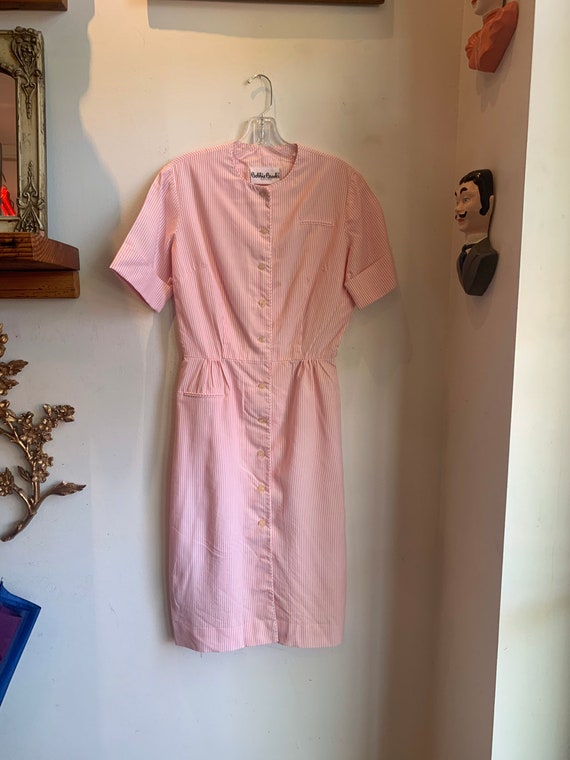 Pretty in pink stripes Bobbie Brooks dress