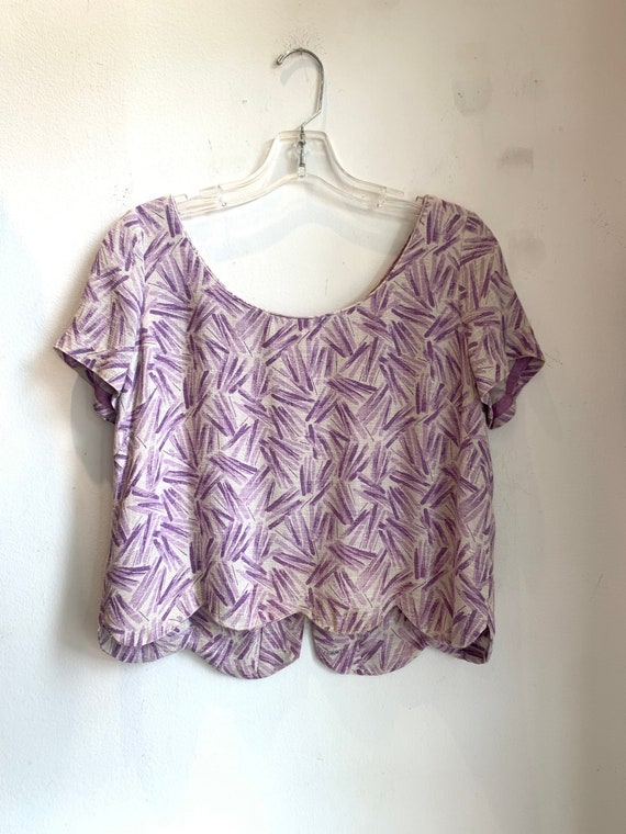 Pretty in purple vintage 1960s blouse.