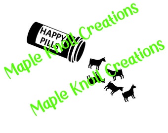 Happy Pills Pigmeo Capra Edizione SVG Taglia File
