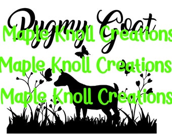 Beautiful Pygmy Goat SVG cut file