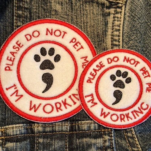 Autism Service Dog Do Not Pet Patch for Working Dog Patch Etsy