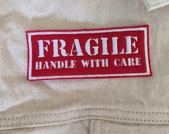 Fragile Iron On Patch