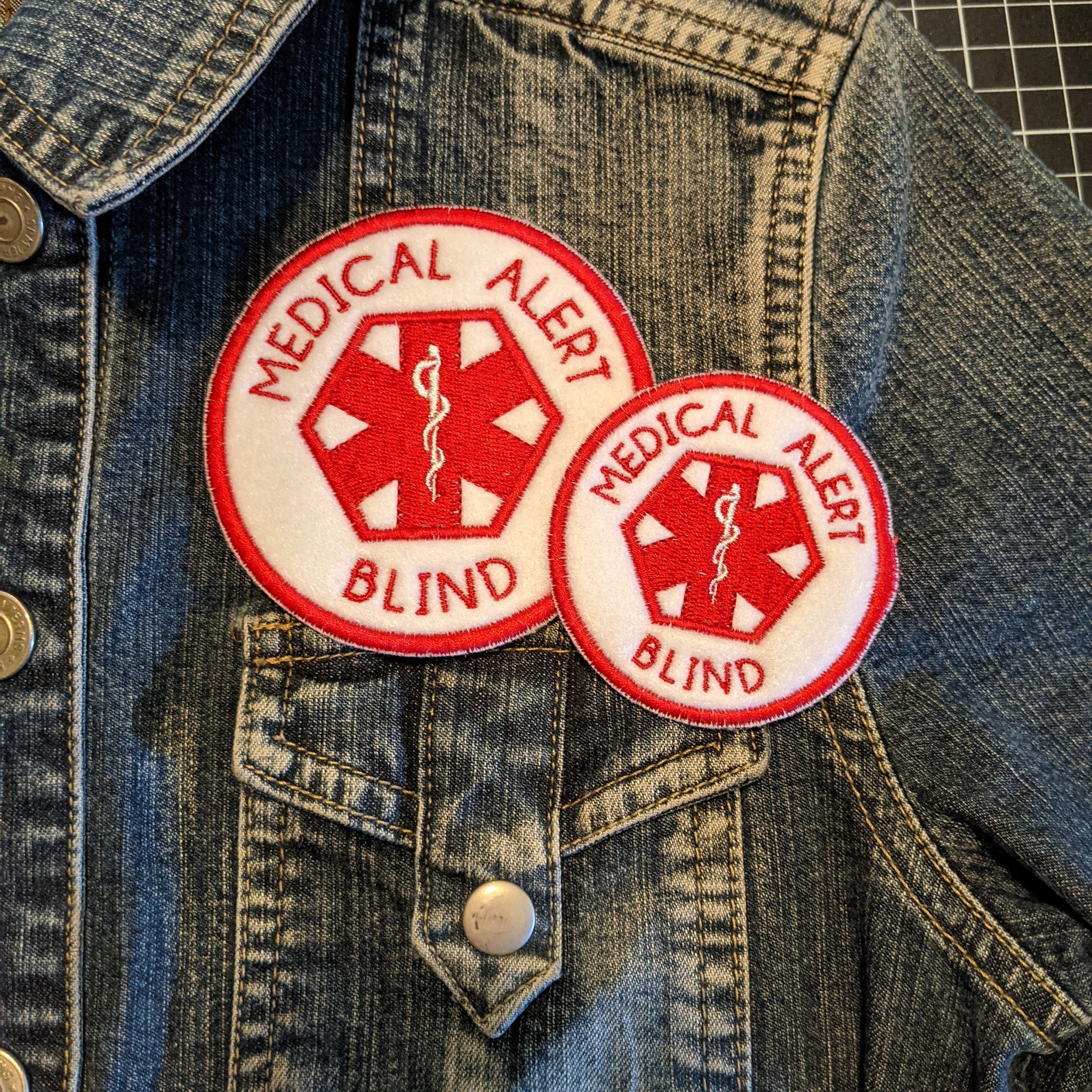 High Risk Activity Patch Medical Alert Iron on Patches, Embroidered Patch for Clothing ...