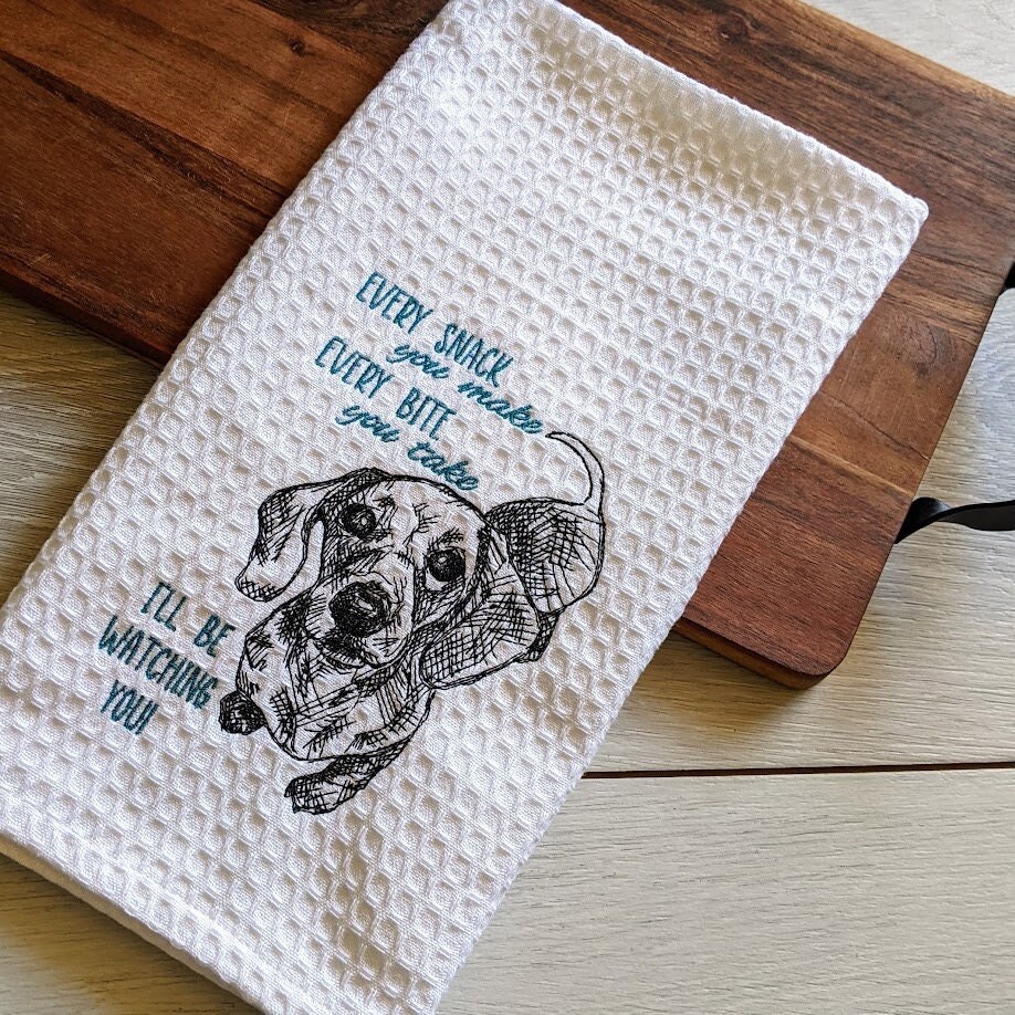 Days of the Week Kitchen Towels, Vintage Style Kitchen Towels, Fun Kitchen  Towels, Dachshund Kitchen Towels, Dog Kitchen Towel, Tea Towels 