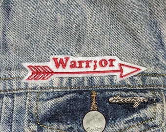Mini Semicolon Warrior Iron On Patch, Embroidered Patch, Handmade Patch, Patches for Jackets, Bag Patch, Felt Patch, Mental Health Patch