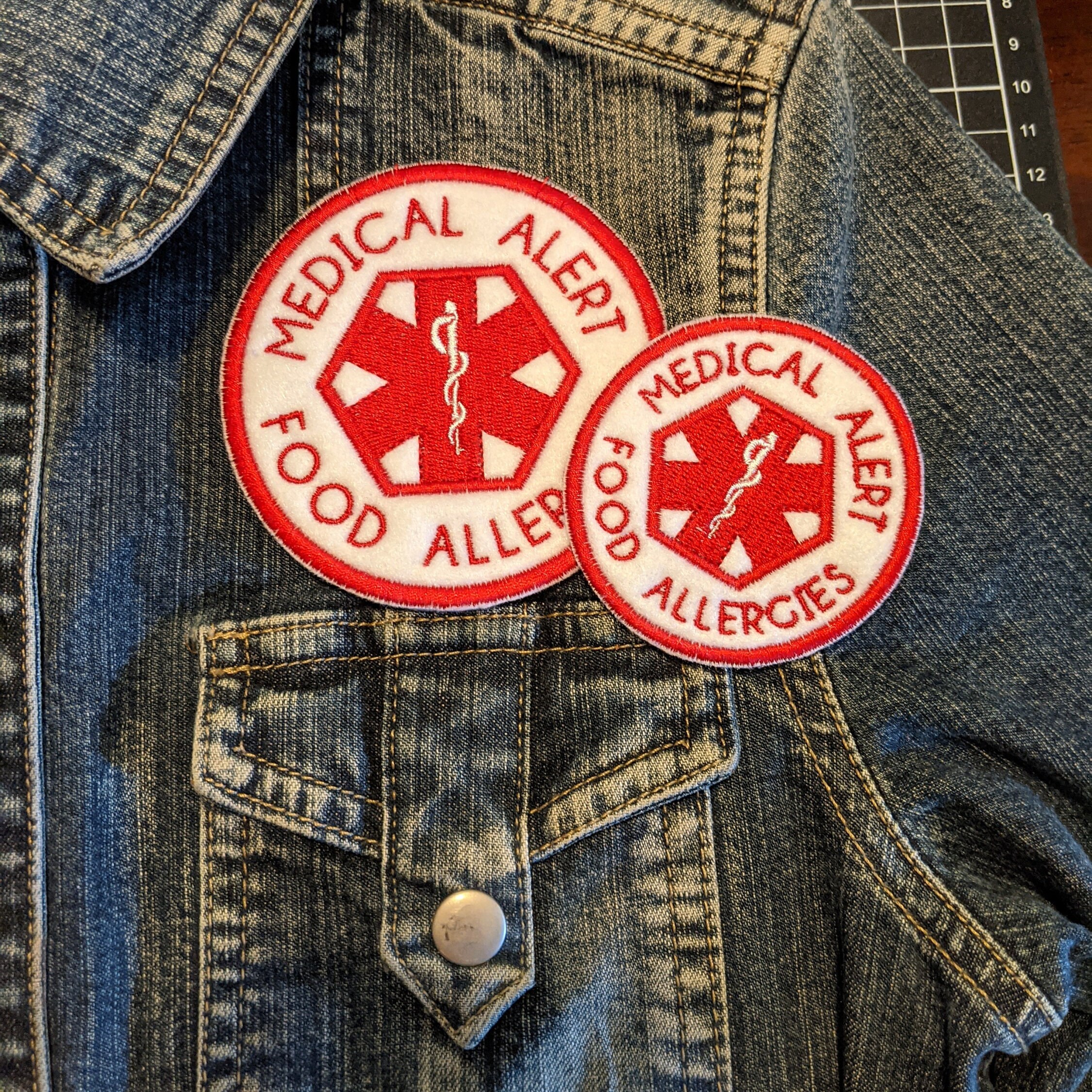 High Risk Activity Patch Medical Alert Iron on Patches, Embroidered Patch for Clothing ...