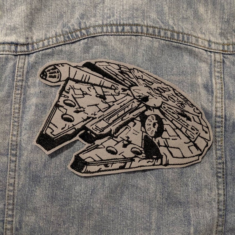 XXL Rebel Spaceship Iron On Patch