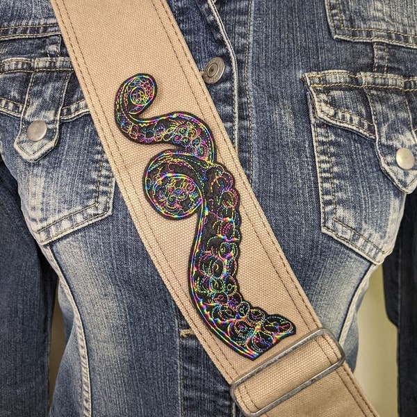 RAINBOW Tentacle Embroidered Iron On Patch