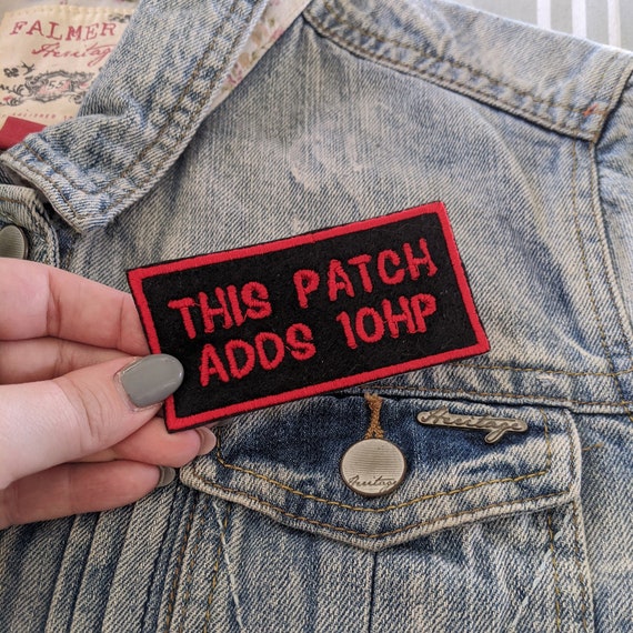 Black 10 HP Iron on Patch Embroidered Patch Pop Culture Patch Patches for  Denim Jackets Embroidered Applique Funny Patch Geek 