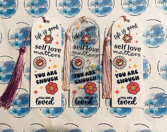 Self Love Affirmation Bookmark: Inspirational Reading Gift