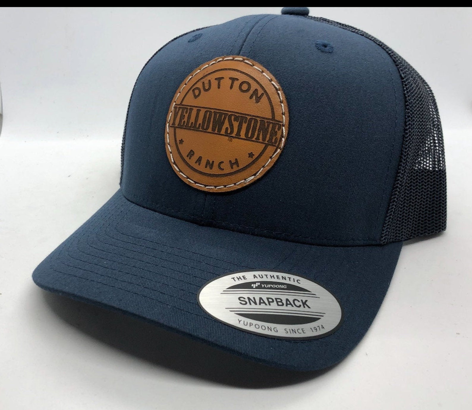 Yellowstone Dutton Ranch Hat Authentic Snapback Navy Round Etsy