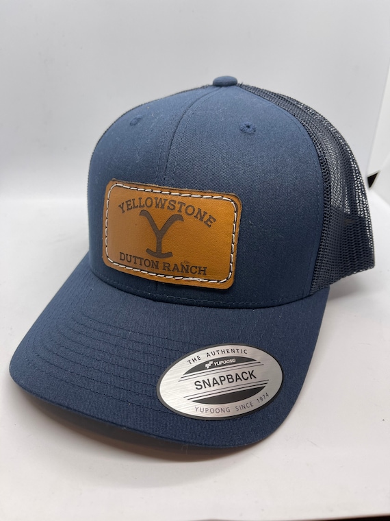 Yellowstone Dutton Ranch Hat Authentic Snapback Navy Hat Etsy