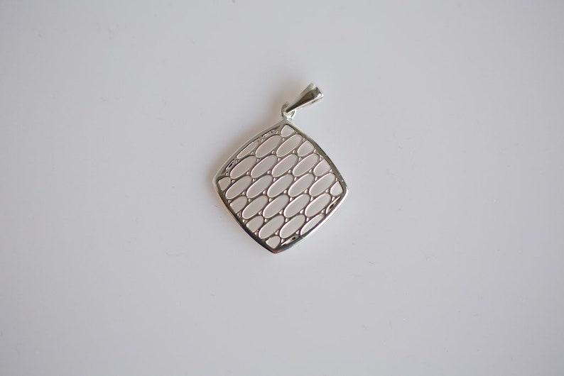 Tiny Geometric pendant geometric pendant Sterling silver pendant silver pendant