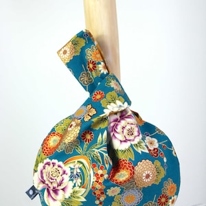 sac japonais à noeud tissu fleurs