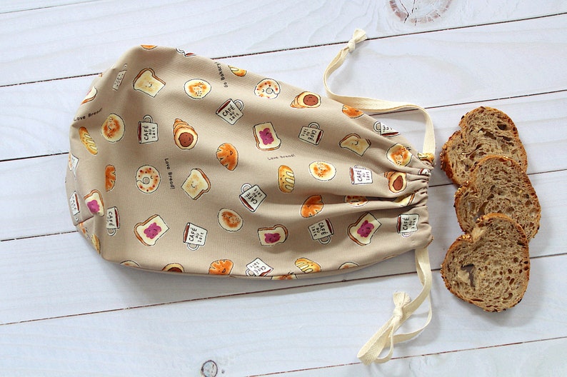 Sliced bread bag cloth bread bag Etsy