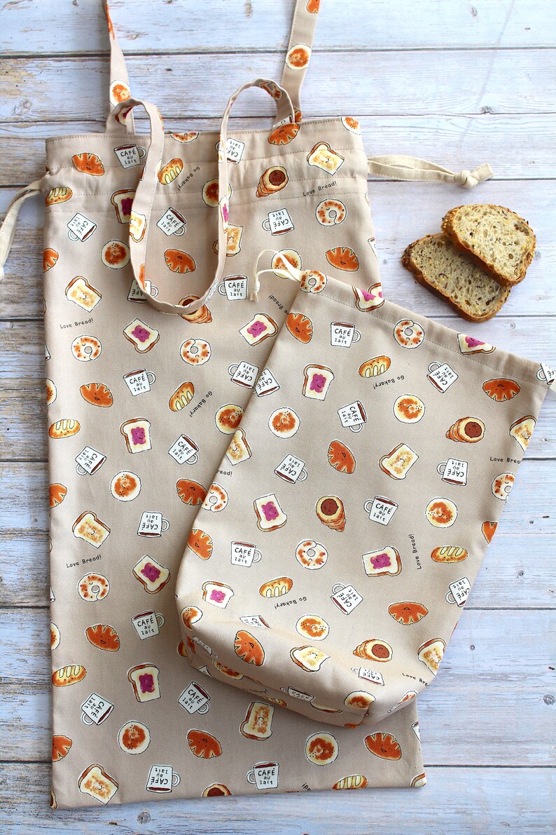 Sliced bread bag cloth bread bag Etsy