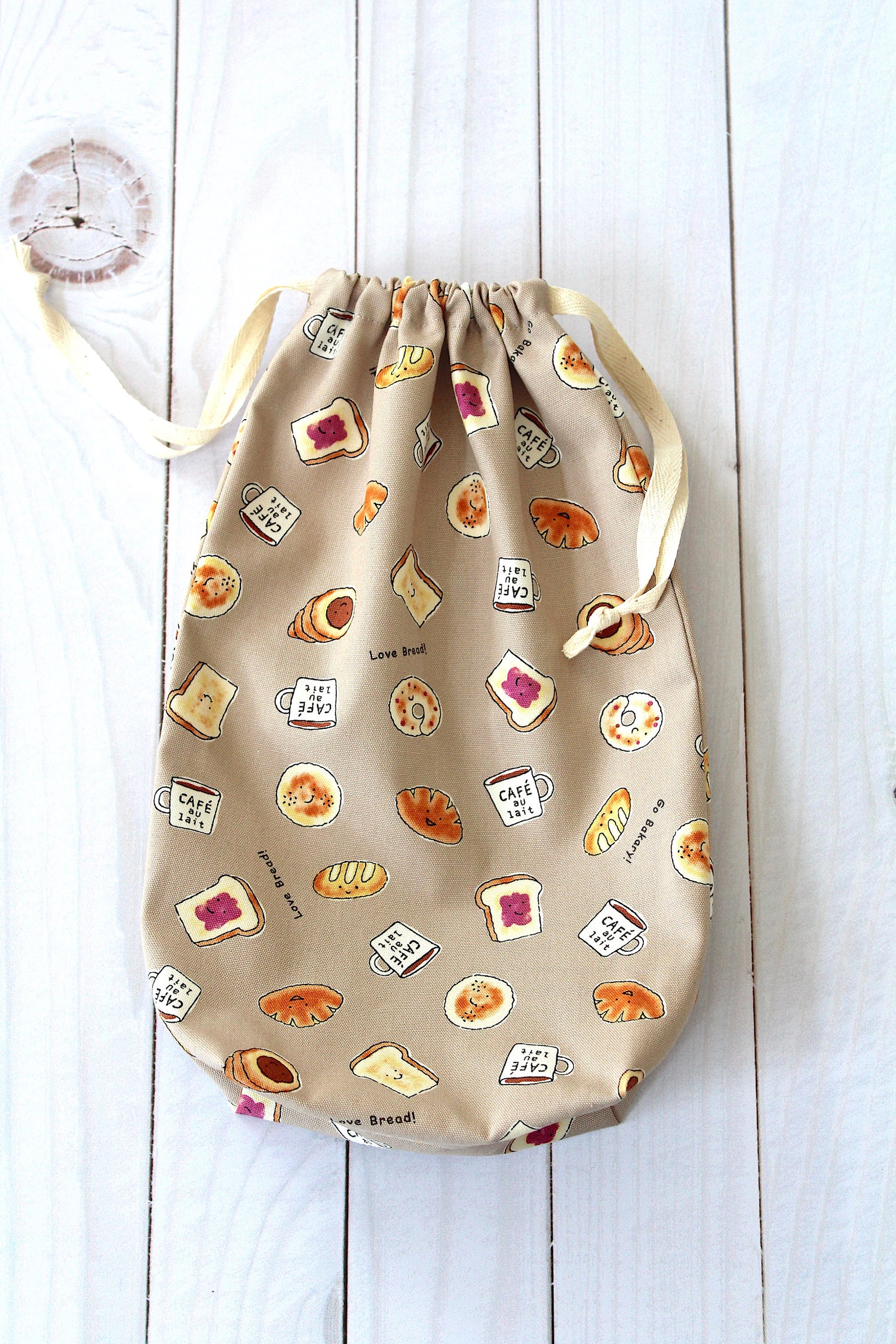 Sliced bread bag cloth bread bag Etsy