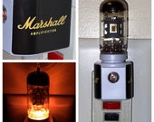 Vintage Vacuum Tube Valve Amber LED Night Light with Valve from a Marshall Guitar Amplifier