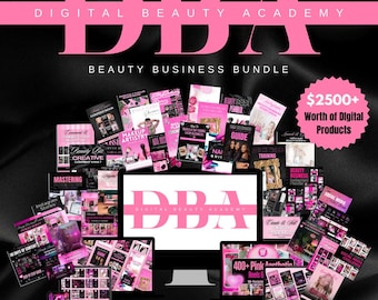 Beauty Business eBook Bundle: PLR Canva Templates (Digital Download)