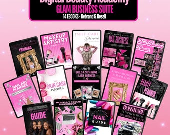 Beauty Business eBook Bundle: 14 PLR Templates (Canva)