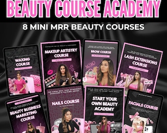 Beauty Course Academy MRR Bundle | Lash, Makeup, Waxing (PDFs)