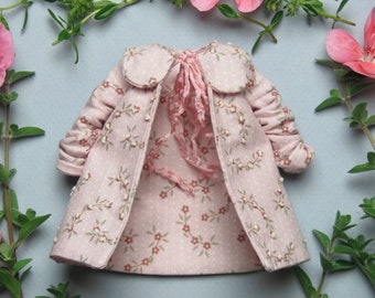 "Blythe ""Pink Summer"" Baumwoll Jacke - Handgemachte Puppenkleidung für Blythe/Pullip/Pure Neemo S/Takara/Azone XS/Neo/Licca/Obitsu 24/Imda."