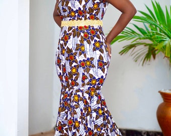 African Print Dress, African clothing for Women, African Summer Dress, African wedding dress, African Bridesmaid dress, Ankara wedding Dress