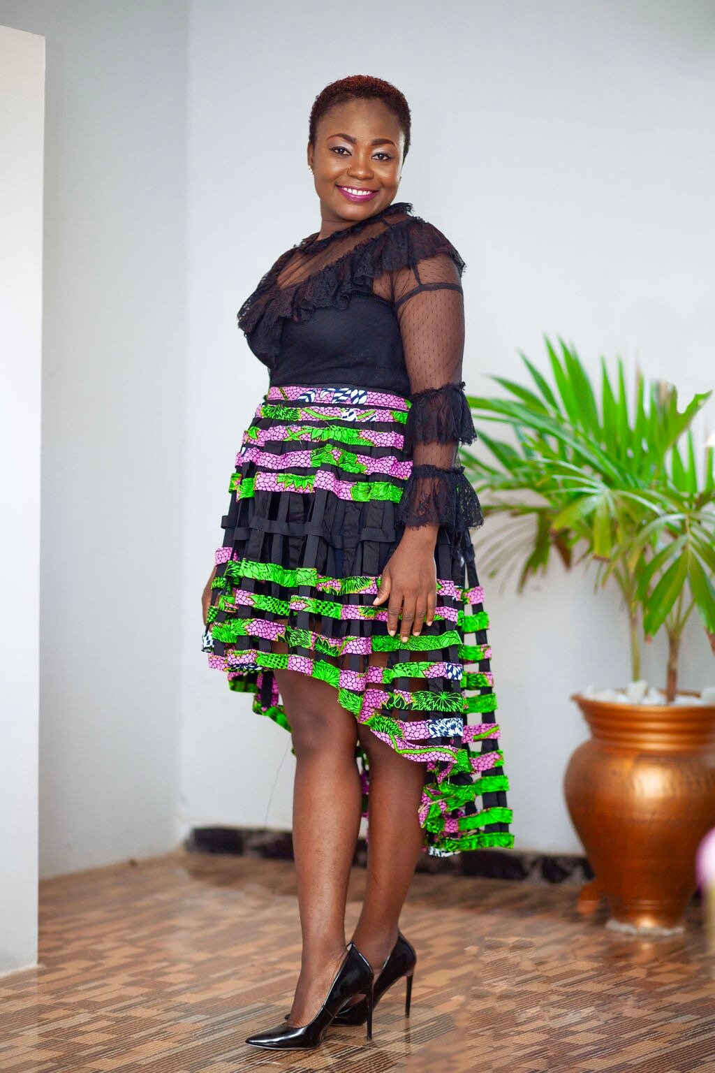 L,XL,XXL M Esty Ankara High low Flare Skirt With Two Pocket and a Belt X,S S L,XL,XXL M Esty Ankara High low Flare Skirt With Two Pocket and a Belt X,S S