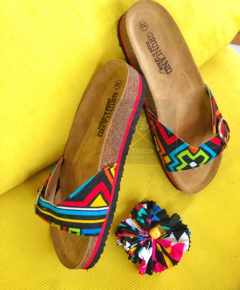 Ankara Summer Slippers African Print Slippers African Etsy