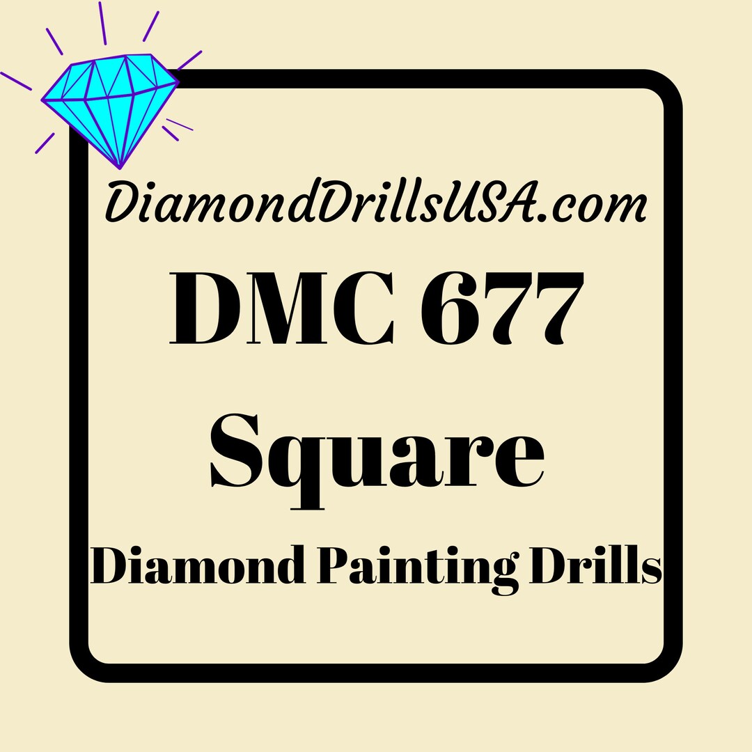 677 DMC SQUARE Diamond Bead Drills, 677 Diamond Beads SQUARE