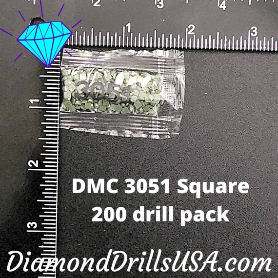 DiamondDrillsUSA - DMC 317 SQUARE 5D Diamond Painting Drills Beads DMC 317  Pewter Gray