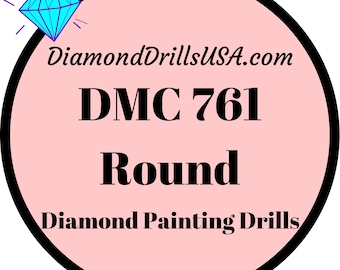 DMC 761 ROUND 5D Diamond Painting Drills Beads DMC 761 Light Salmon Pink