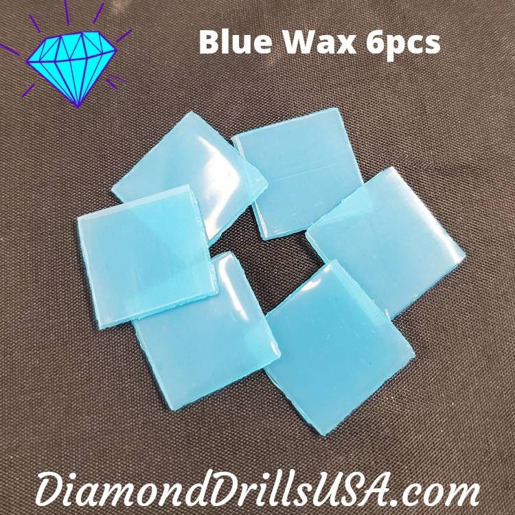 Blue Wax Clay for Diamond Painting 6pcs Mud Small Square 2cm Putty Pen Tack  