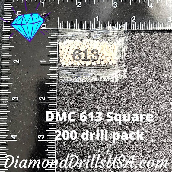 DMC 676 SQUARE 5D Diamond Painting Drills Beads DMC 676 Light Old Gold  Yellow